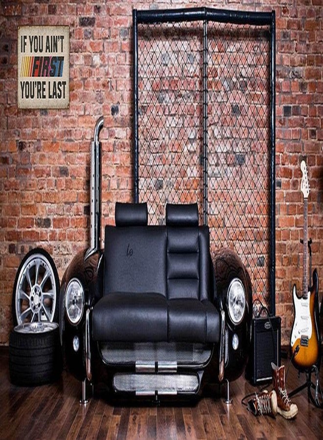 CrazySign If You Ain't First You're Last Metal Sign - Vintage Man Cave Decor, Funny Garage/Bar Wall Art for Men, Car-Themed Gifts 12x8 Inches (703) - Image 3